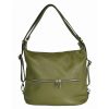 VERA Leather Backpacks | Vera Italy "Evelene" Green