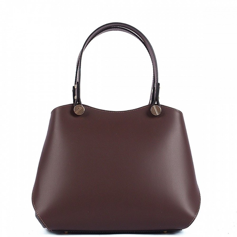 VERA Large Handbags | Vera Italy "Aleja" Chocolate