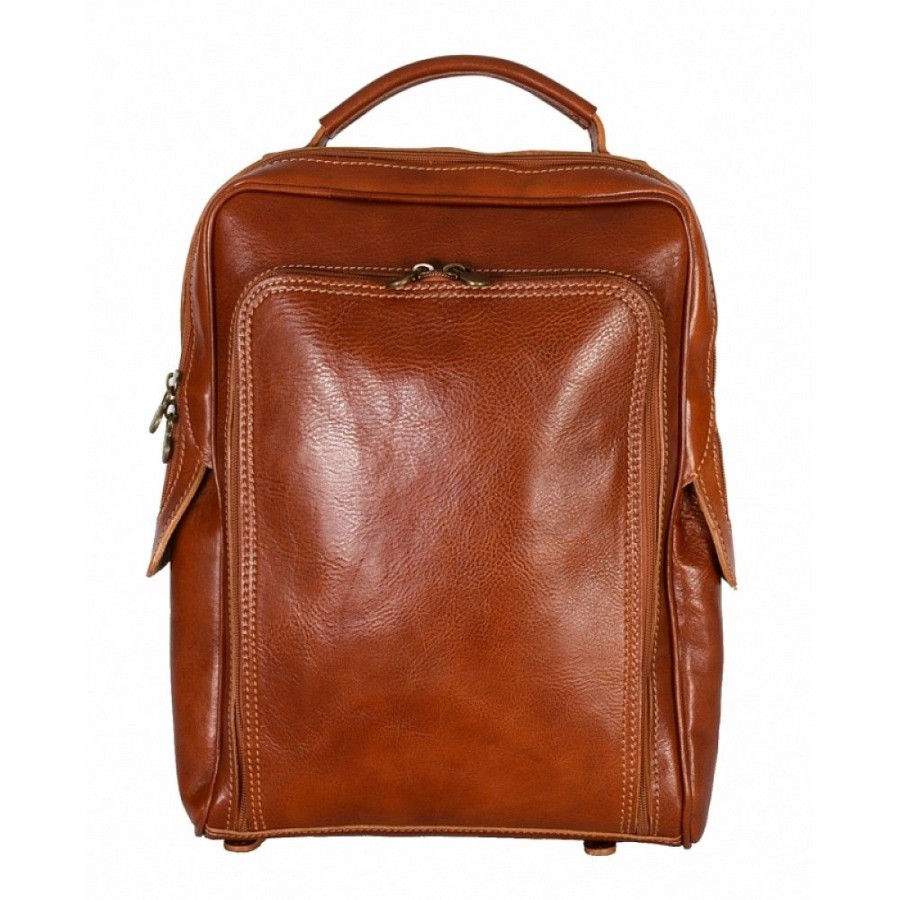 VERA Leather Backpacks | Vera Italy "Sveta" Cognac