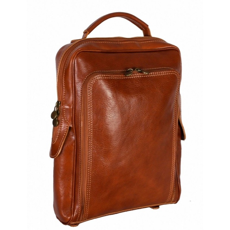 VERA Leather Backpacks | Vera Italy "Sveta" Cognac