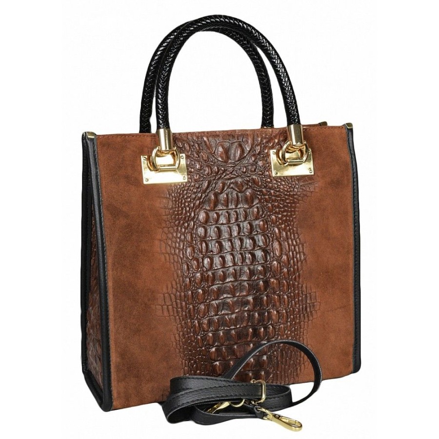 VERA Formal Handbags | Vera Italy "Shika" Chocolate