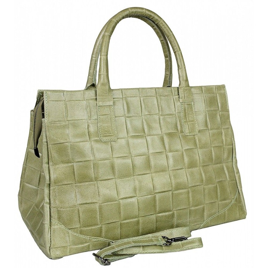 VERA Large Handbags | Vera Italy "Imperiala" Mint