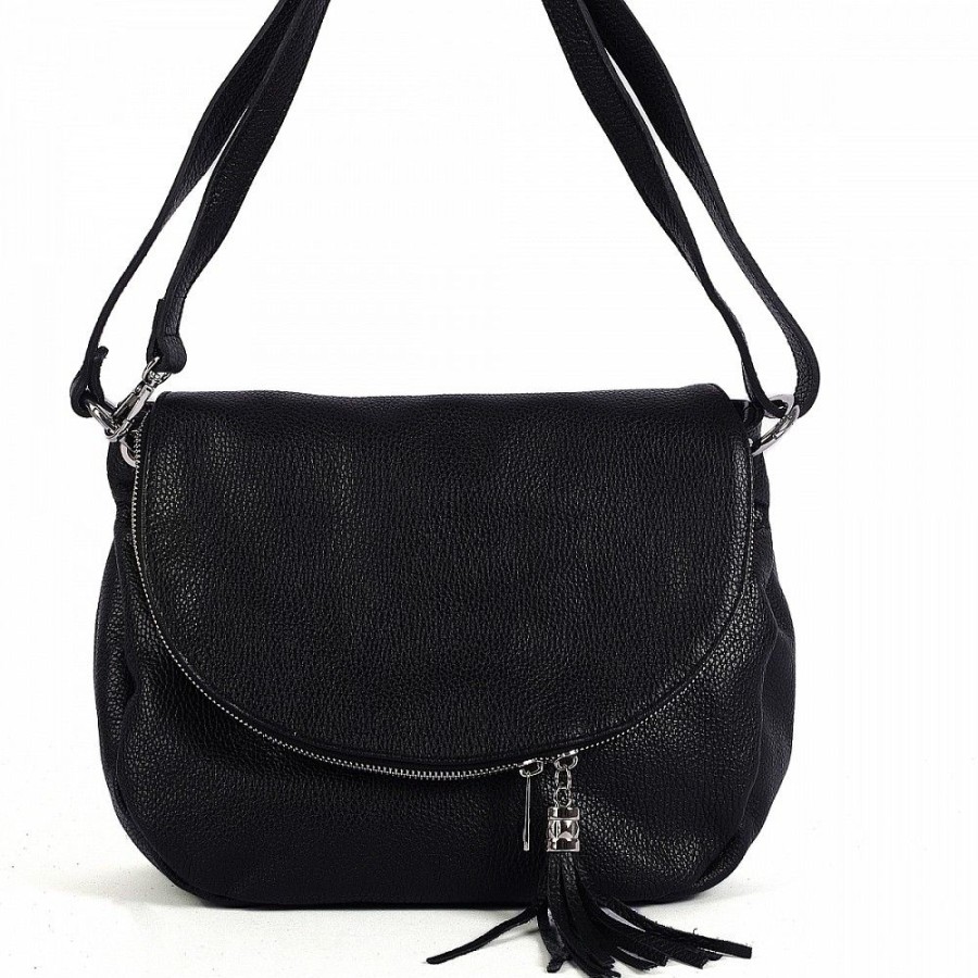 VERA Cross Body Handbags | Vera Italy "Jeanelle" Black