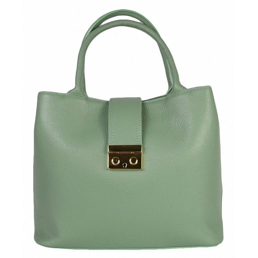 VERA Cross Body Handbags | Vera Italy "Mentina" Mint