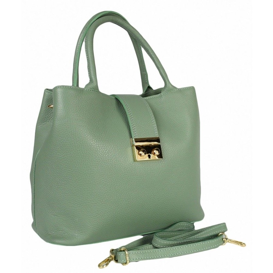 VERA Cross Body Handbags | Vera Italy "Mentina" Mint