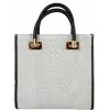 VERA Formal Handbags | Vera Italy "Silvestria" Light Grey