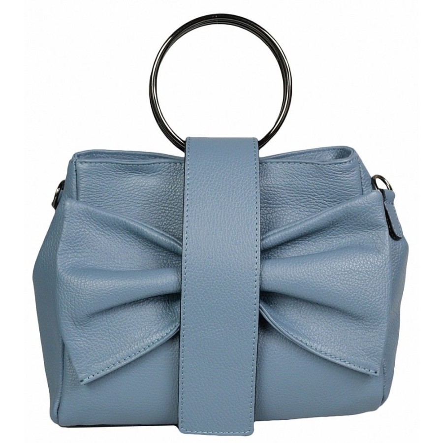 VERA Large Handbags | Vera Italy "Finlandia" Light Blue