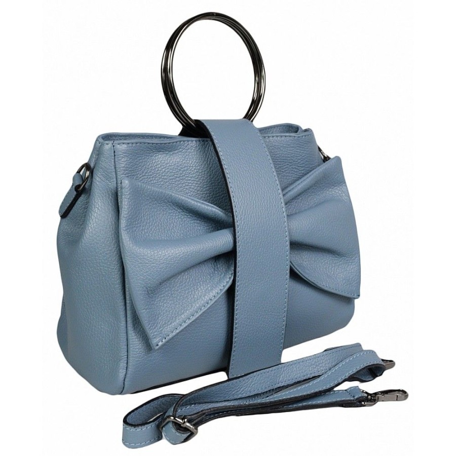 VERA Large Handbags | Vera Italy "Finlandia" Light Blue