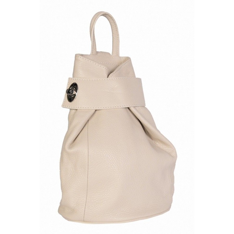 VERA Leather Backpacks | Vera Italy "Lexia" Beige