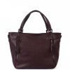 VERA Large Handbags | Vera Italy "Becha" Bordeaux