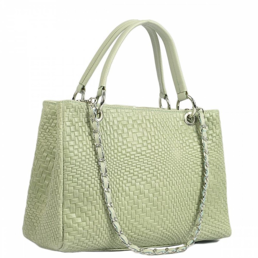 VERA Large Handbags | Vera Italy "Menty" Mint