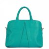 VERA Large Handbags | Vera Italy "Brapa" Turquoise