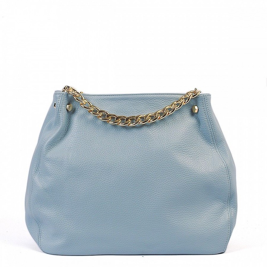 VERA Large Handbags | Vera Italy "Venturia" Light Blue